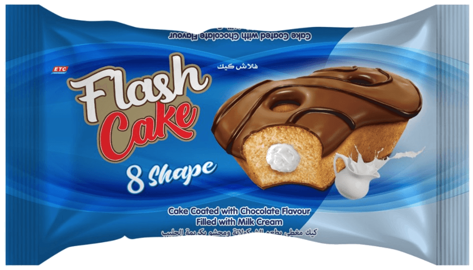 FLASH CAKE & SHAPE UMPLUTA CU CREMA DE LAPTE 35GR (6X24)
